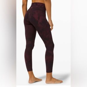 Lululemon Align leggings with pockets in Diamond Dye Cassis Black.
